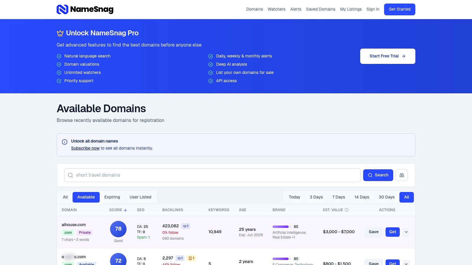 Screenshot from https://namesnag.com/domains?filter=available