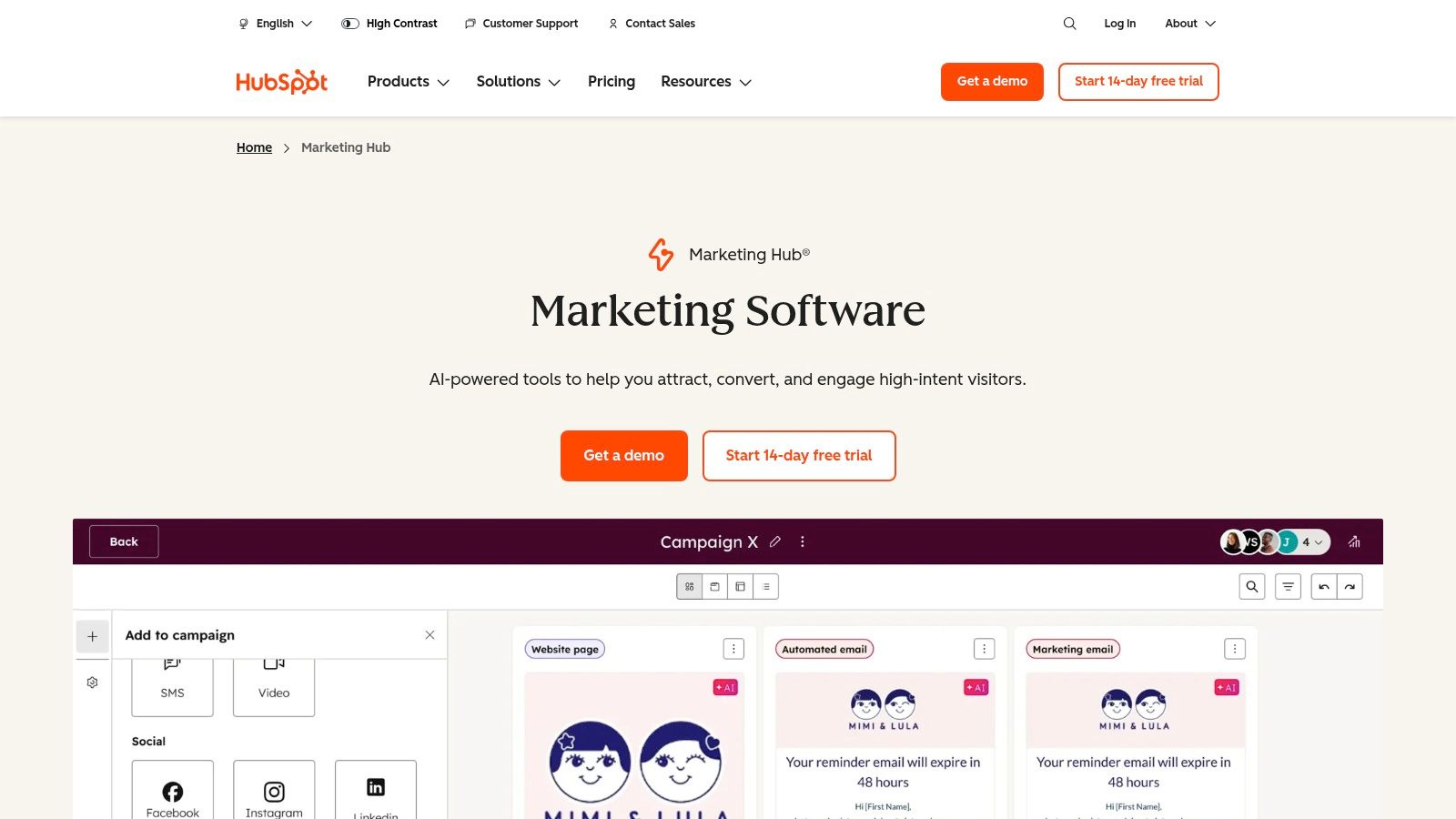 HubSpot Marketing Hub