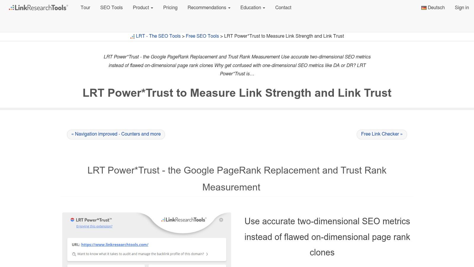 LRT Power*Trust (by LinkResearchTools)
